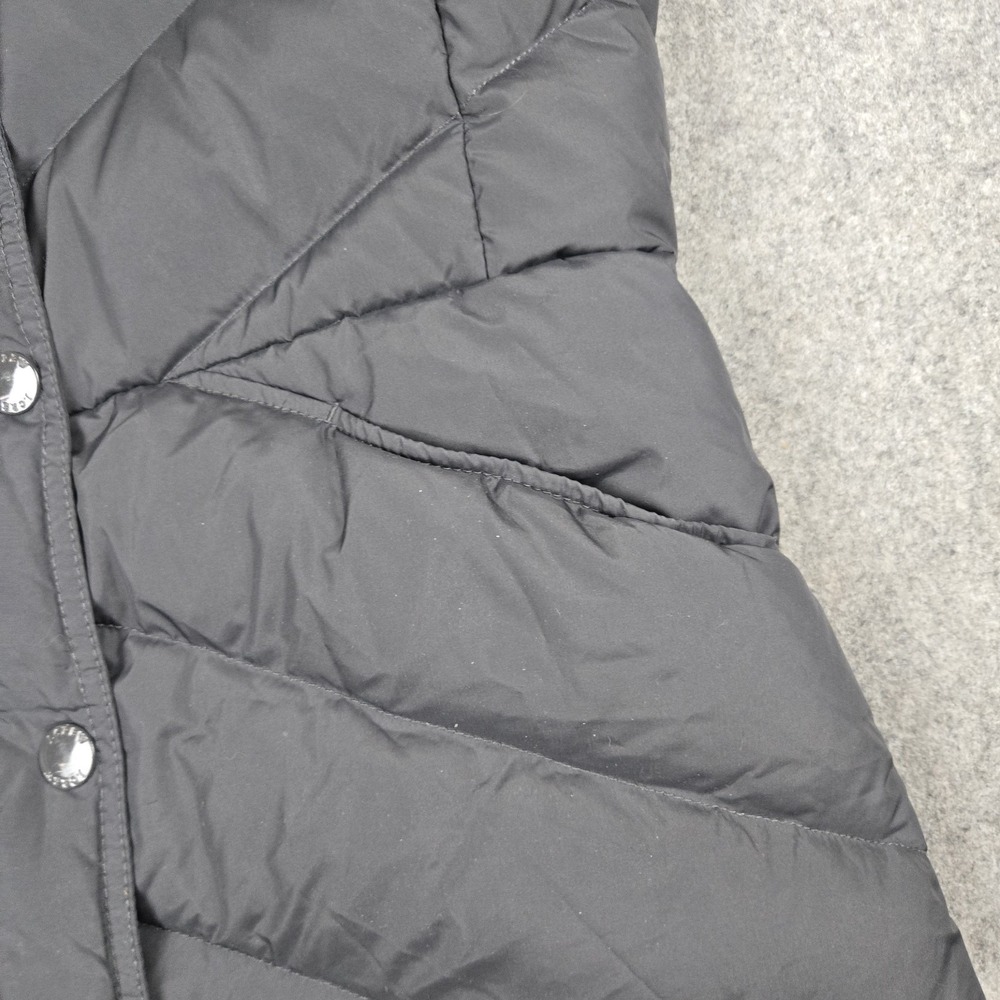 J Crew Vest Womens Medium Gray Sherpa Lined Down Filled Puffer Sleeveless Jacket - Picture 2 of 13